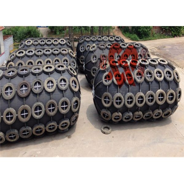 BV 3.3m Diameter Marine Dock Bumpers Fenders Cylindrical Rubber Fenders