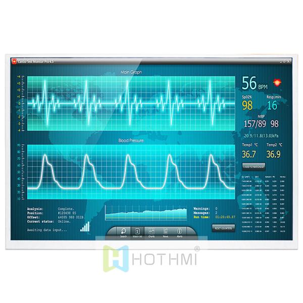 10.1-inch TFT LCD display, capacitive touch screen, 1280x800 dot matrix, LVDS interface