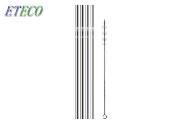 FDA Reusable Metal Straws Short , 8.5 Stainless Steel Reusable Drinking Straws