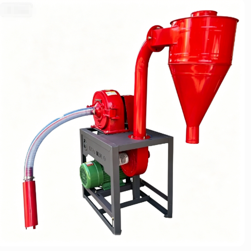 Steel Self Priming Crusher Grinder 200-700kg/h Capacity Grain Pulverizer Automatic Feeding Feed Grinding Machine