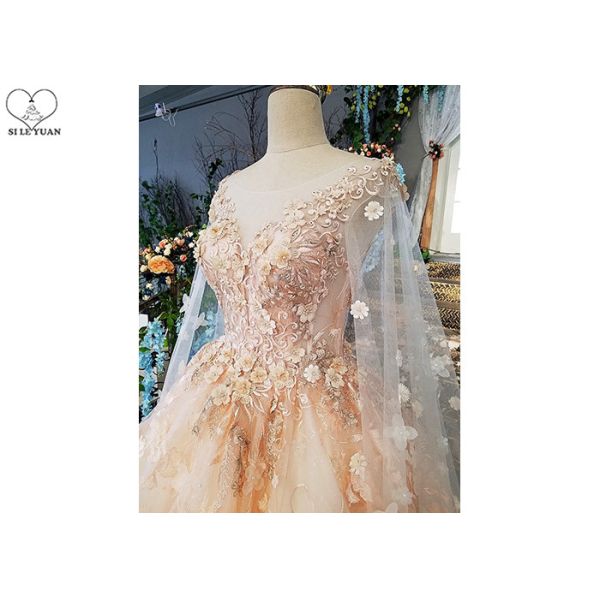 Pink Short Fitted Wedding Dress Special Irregular Transparent Lace Long Tail