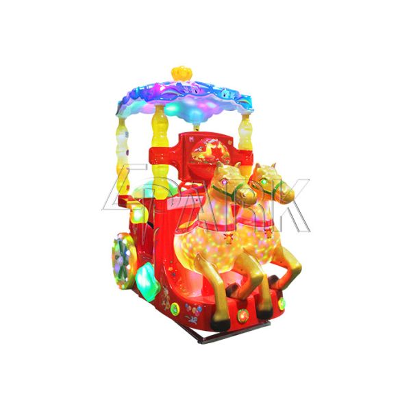 Royal Carriage Amusement Children Game Machine Metal + Glass Fibre  Material