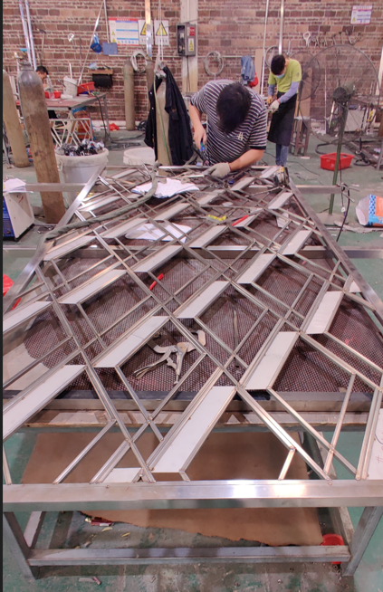 Металлический машрабийский экран для внутренней или наружной стены