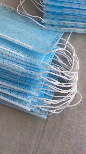 Odourless Disposable 3 Ply Face Mask Ear Hanging For Personal Protection