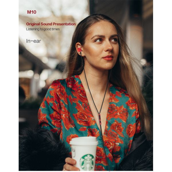 Effective Anti Jamming 1.2m M10 Neckband Bluetooth Earbuds