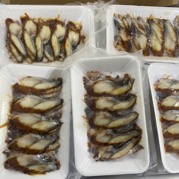 Customized Unagi Japanese Technique Dried Roasted Frozen Eel Vacuum Packed Somked Unagi Roasted Eel Fish