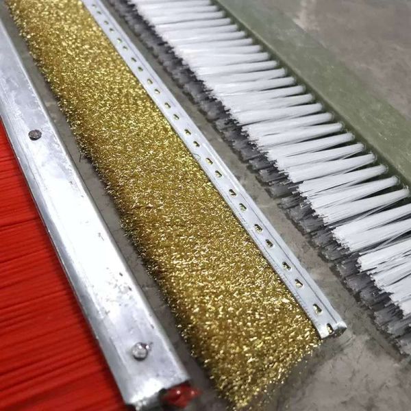 Industry Cleaning Cement Concrete Block Strip Brush PP Plus Steel Wire for Brick Machine