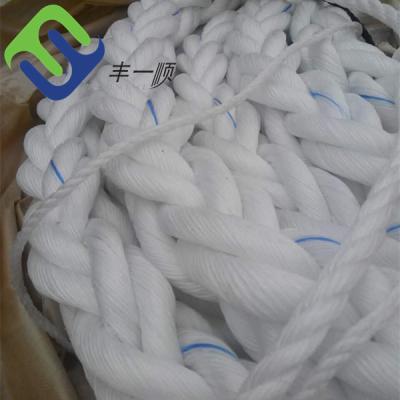 46mm 8 Strand PP Rope Polypropylene White Marine Rope For Mooring Ship