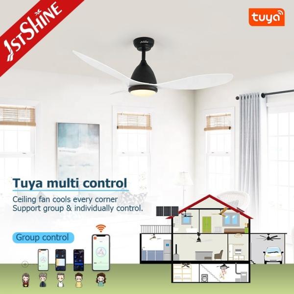 Suporte Dimmer 1stshine Ventilador de teto de plástico com controle remoto e design moderno
