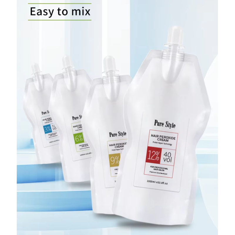 Purestyle Professional   3% 6% 9% 12% Peroxide Oxidant Cream Raw Material OEM Herbal Hair Developer