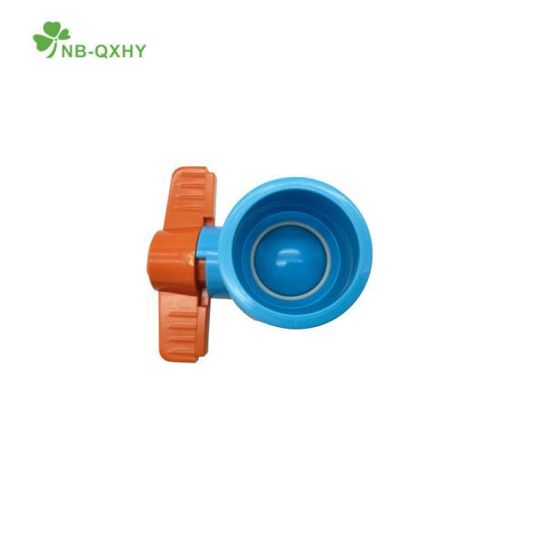 Presión nominal en PVC Socket sólo 1/2-4 válvula de bola de spigot con canal recto a través