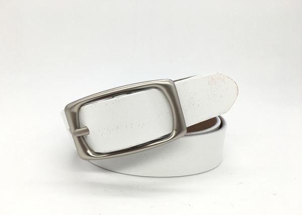Garment Accessory White 125cm Lady Genuine Leather Belts