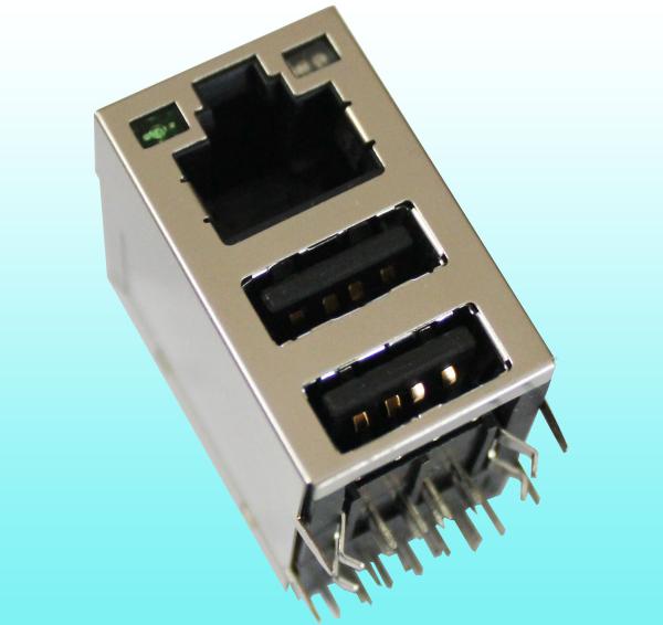 J0011D21E | LPJ0011ACNL RJ45 Jack modular, ângulo direito 100Base-T