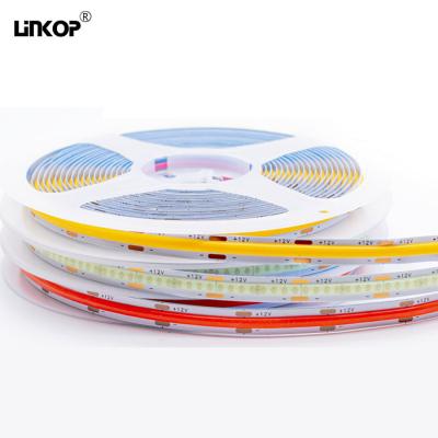 800lm/m Flux lumineux Cob Light Strip Dimmable 24v Couleur unique 8mm Garantie 3 ans