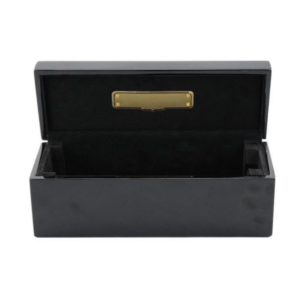 12x9x4 Inch High Glossy Personalised Wooden Bottle Box Custom Logo Wine Boxes