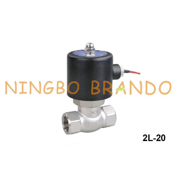 клапан соленоида пара нержавеющей стали 2L-20 3/4 дюймов 24VDC 220VAC