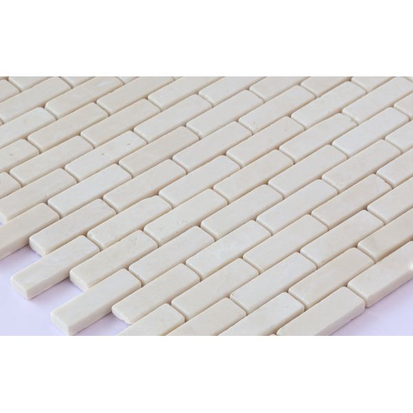 Élégante mosaïque en pierre naturelle blanche de 300x300 mm pour hôtel et bâtiment