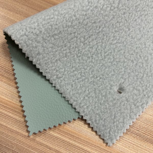 Durable & Soft PVC Synthetic Leather for Premium Seating with Polar Fleece  backing 1.4mm thickness