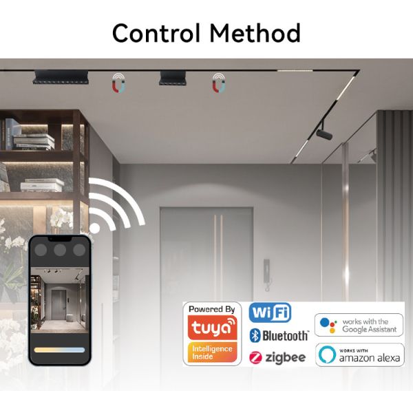 Anti Glare 12W Recessed Magnetic Track Light 2700K -6500K DC 24V