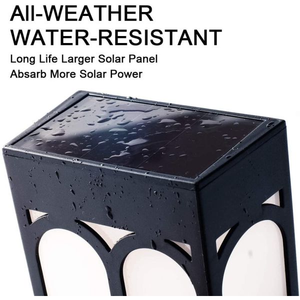 House Shape Solar Powered Garden Lights For Fences Walls Decks Doorways