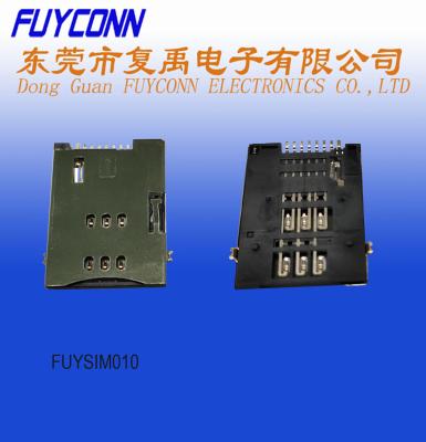 conector de cartão de SIM Push Pitch 5,25 LCP dos pés 1000mΩ