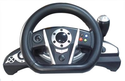 volante de competência sem fio do jogo de vídeo de 2.4G RF com deslocamento de engrenagem receptor/F1