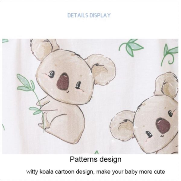 Wholesale Baby Boy Clothes Rompers Cartoon Pattern Cute Koala 100% Cotton Rompers Knit