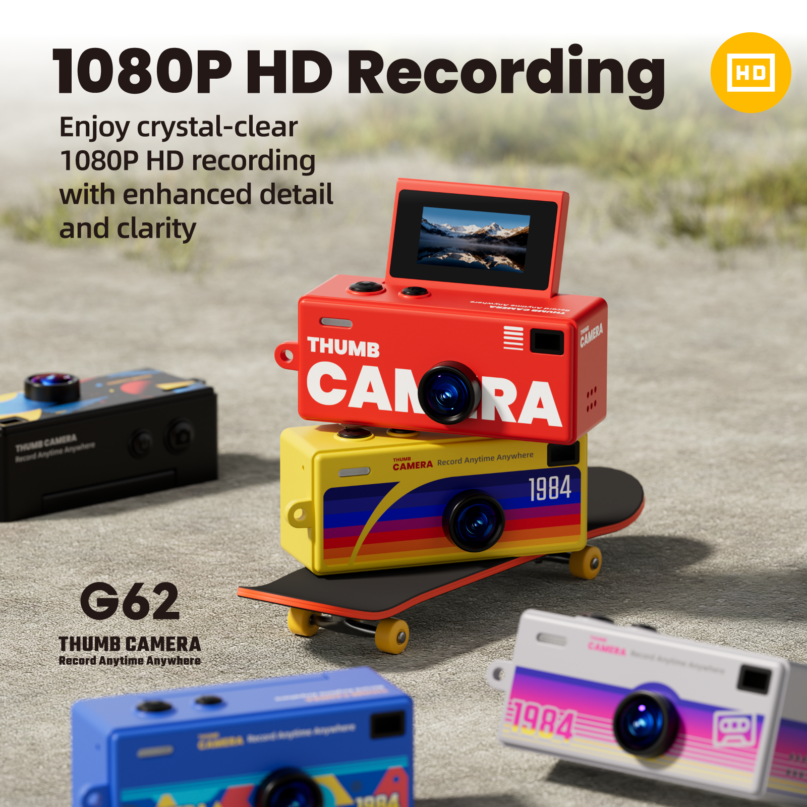 G62 Mini Keychain Camera 1080P HD Recording Small Video Recorder