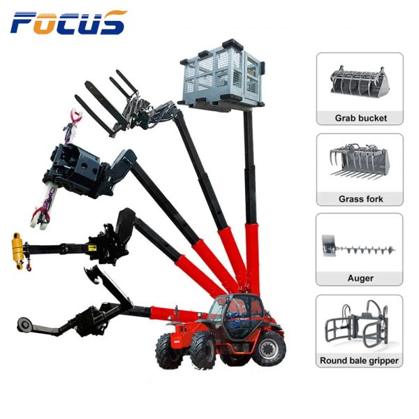 Brand New Telehandler 3 Ton 7m Farmer and Agriculture Equipment From China