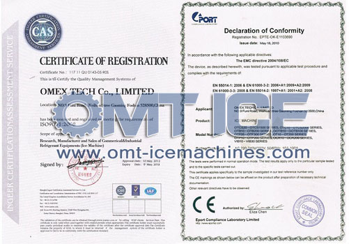 Potente fabricante de hielo de escoria de alta capacidad triturador de hielo comercial bajo ruido