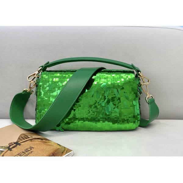 Bead Piece Decoration Bling Bag Unque Shine Cross-Body Bag Baguette Bag