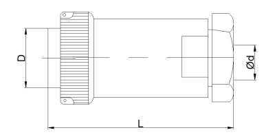 Russian Standard PC Series MIL Circular Connectors Cable Plug With Tail And Socket