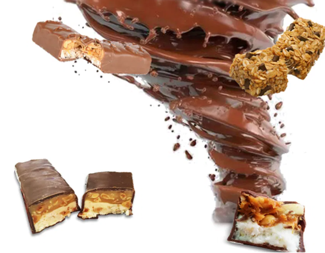 P330 Automatic Nougat Toffee Candy Bar Forming Cutting Machine 100-200KG/H PLC Servo Controlled
