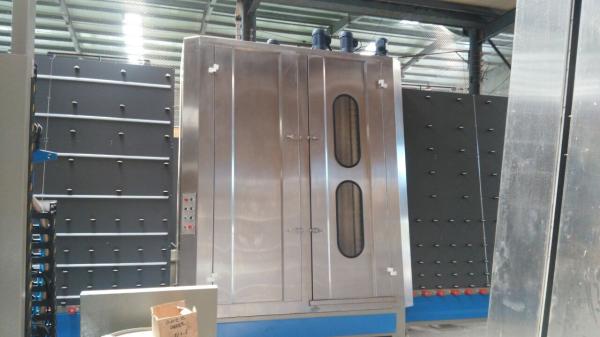 Stainless Steel Vertical industrial glass washing machines 2~7m / min Washing Speed