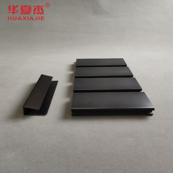 Smooth Excellent Impact Resistance Pvc Garage Wall Durability PVC Balck Slatwall