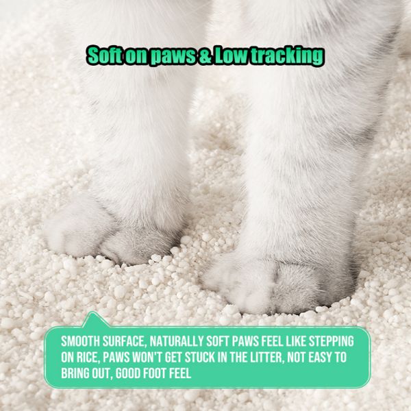 Pet Products Natural Strong Clumping Low Dust Long Lasting Lower Consumption Plant-Based Cassava Cat Litter
