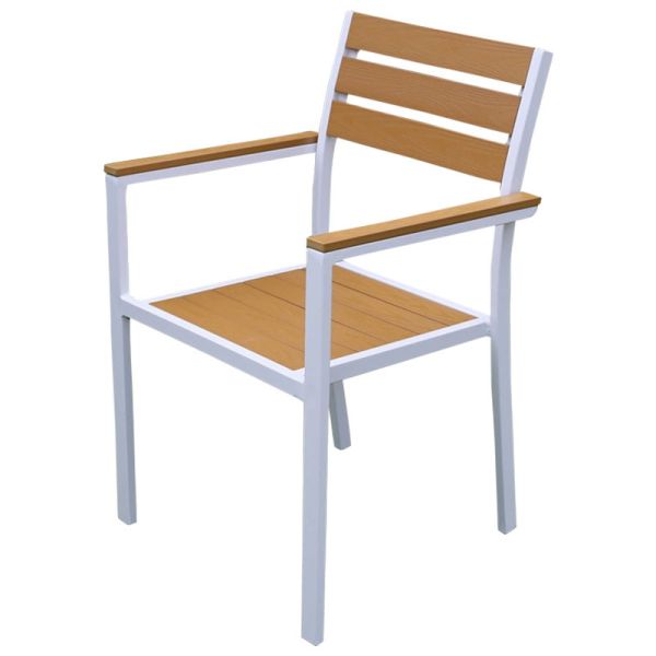 Outdoor Dining Room Furniture Set with Modern Design Table and Chairs 1.5mm Thickness