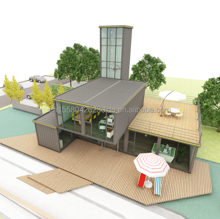 Galvanized Steel Square Tubes The Foundation of the Fine Modern Style Bedroom Loft House Container Prefab Beach Hotel Villa