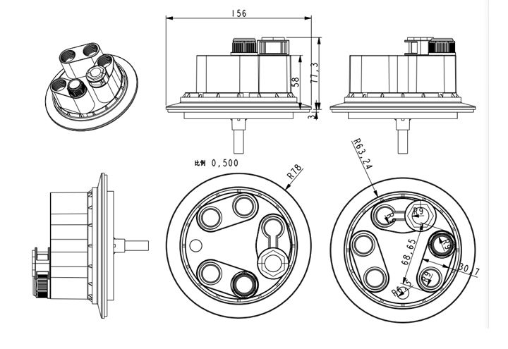 High Quality Impact Material Fiber Optic Joint Closure Used In Duct , Buried , Overhead