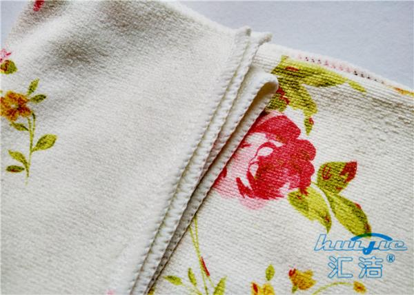 A flor/desenhos animados imprimiu o pano de limpeza de Microfiber Multi-Funcional para o agregado familiar