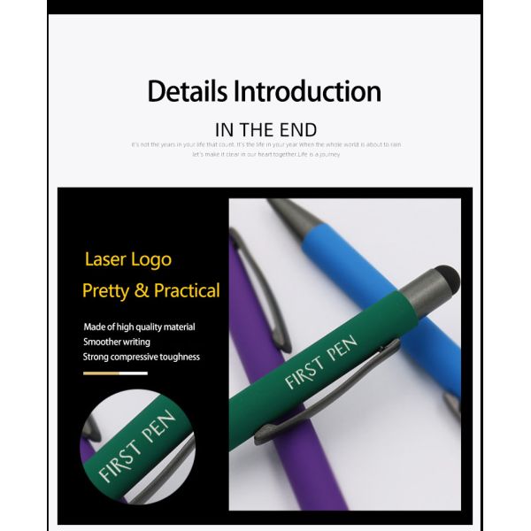 Colorful Touch Screen Ballpoint Pen Gift Ballpoint Pens For Advertising Promotion