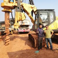 Motorista de pilha hidráulico de Rig Soil Boring Machine Small da perfuração do parafuso da eficiência elevada