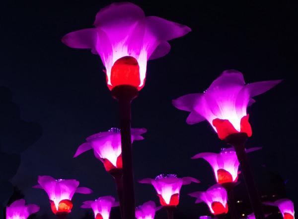 LED Simulation Silicone Kapok Lamp Custom DMX512 Control Lantern Park Beautiful Display Bright