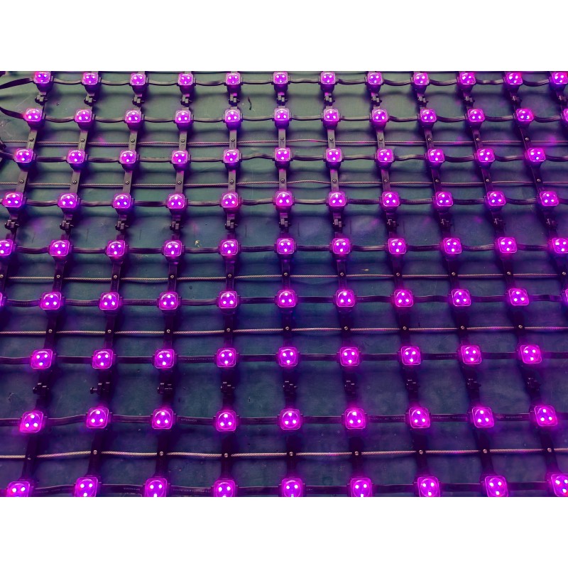 P62.5 3840Hz High Refresh Rate Waterproof RGB LED Mesh Curtain Screen Outdoor Building Facade Video Wall Display
