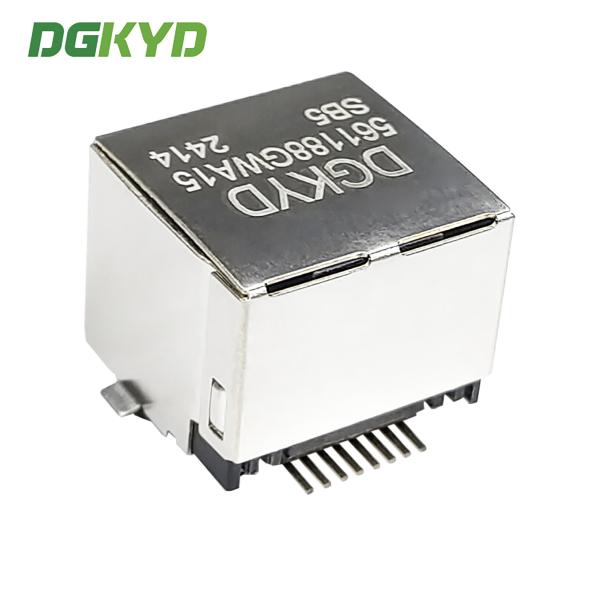 RJ45 56 1X1 8P8C SMT Interface SMT 15U non blindée DGKYD561188GWA15SB5
