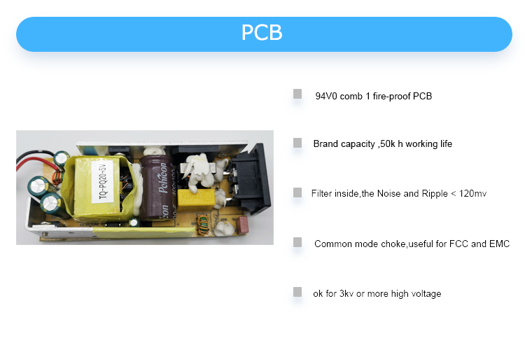 Штепсельная вилка AU CCTV переходника водителя СИД снабжения жилищем 12V 8A 96W FCC пластиковая