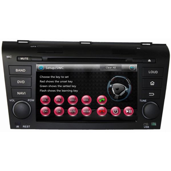 Ouchuangbo Auto Radio Stereo DVD Player for Mazda 3 2004-2009 USB iPod GPS Navi System OCB-7003A
