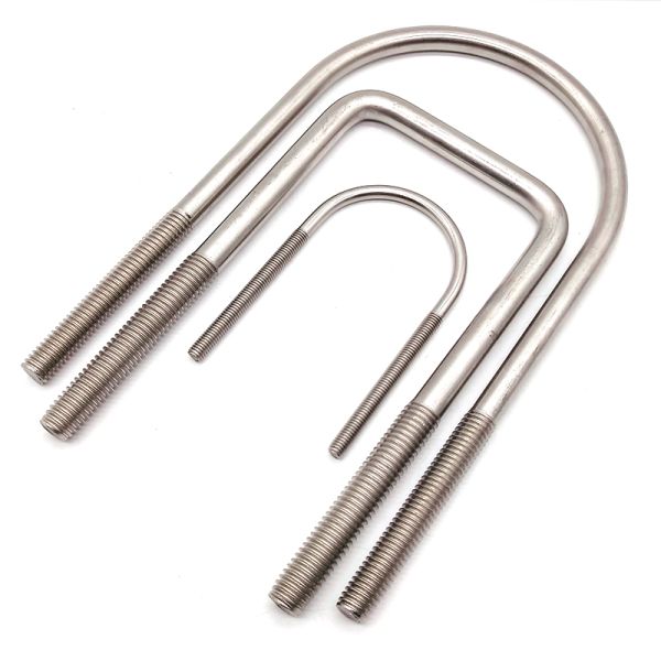 Square A2 A4 M10 M12 M16 M290 M24 U Bolt and nuts with adapter plates