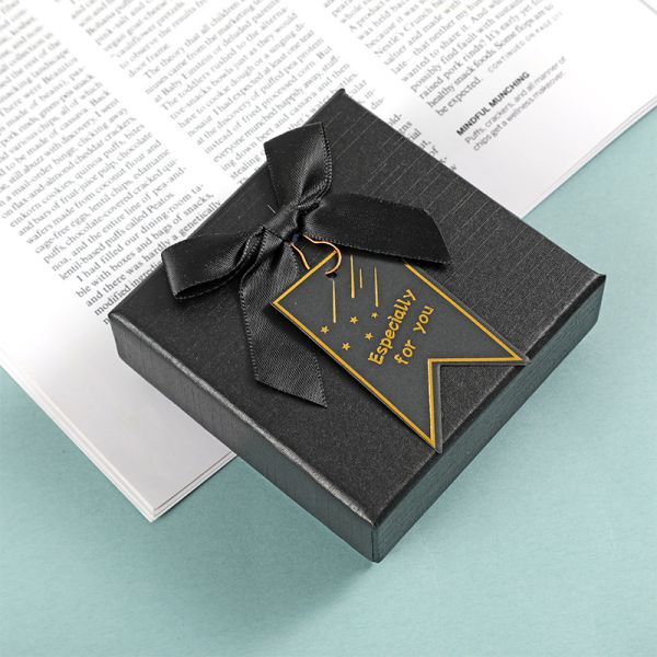 Custom Rigid Gift Box Black Paper Board Tiandi Box Jewelry Gift Box