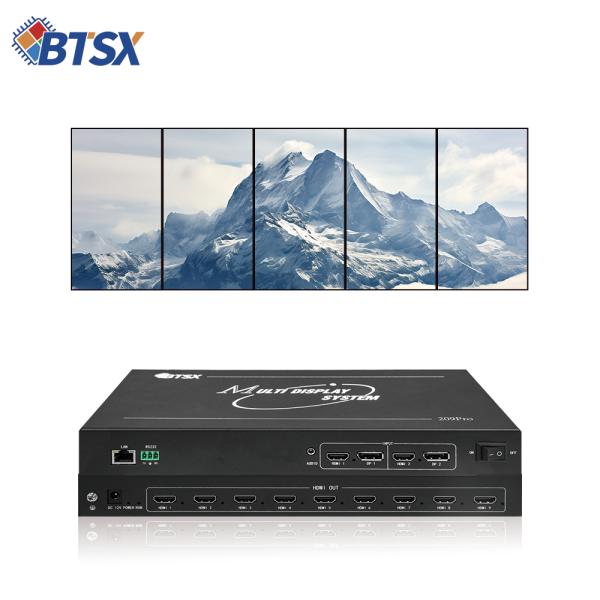 Contrôleur de mur d'images Bitvisus 4k 2x3 prenant en charge diverses configurations d'entrée/sortie, adapté aux environnements complexes
